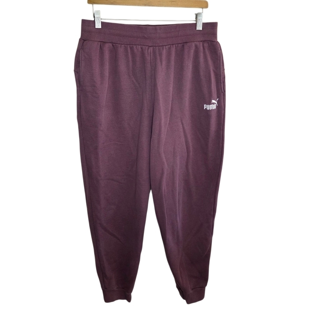 Puma Purple Jogger Style Sweatpants Size Large Interior Drawstring
